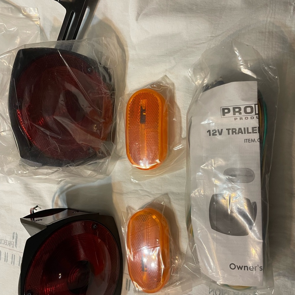 PRO 12V Trailer Light Kit with Red and Orange Lights